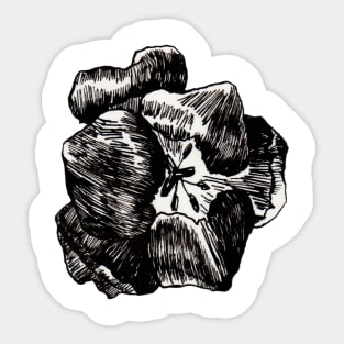 ink flower design Sticker